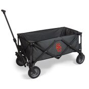 USC Trojans SC Interlock Black Collapsible Adventure Utility Wagon